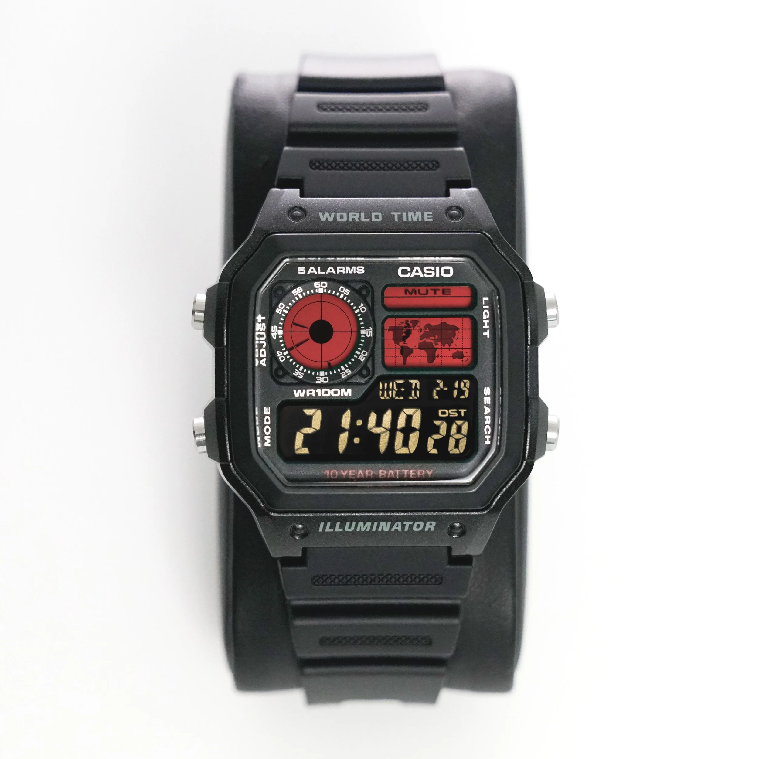 CASIO G SHOCK ナイトメア・ビフォア・クリスマス　VCL-100 G-Shock Multi-Fluorescent Accents Series with four analog